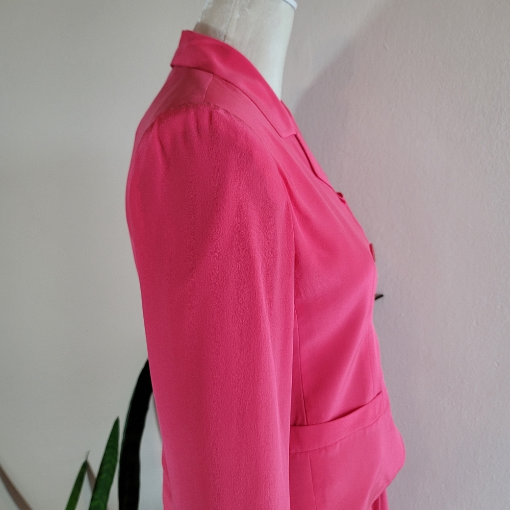 VTG 80s Silk David Hollis Skirt Set - Picture 4 of 12